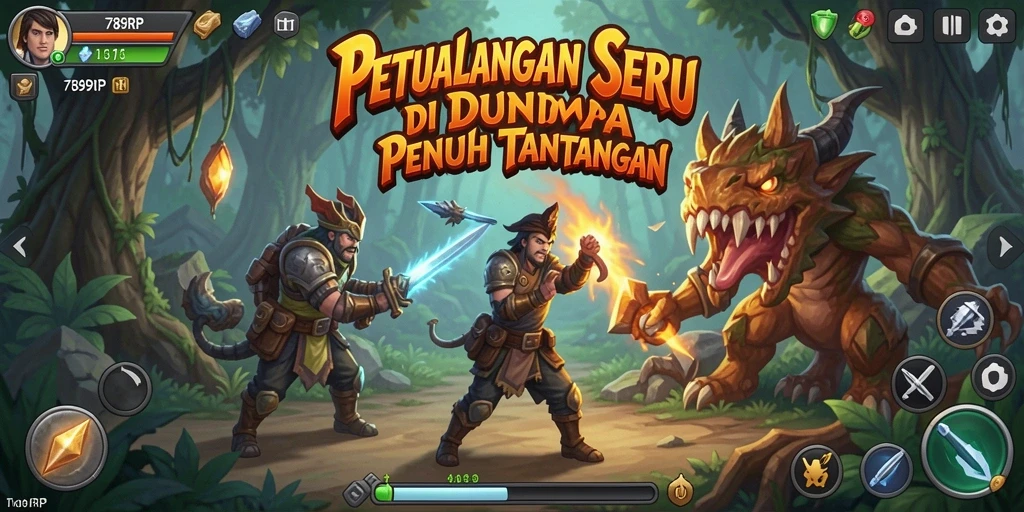 Screenshot gameplay 789RP yang menunjukkan aksi petualangan seru.