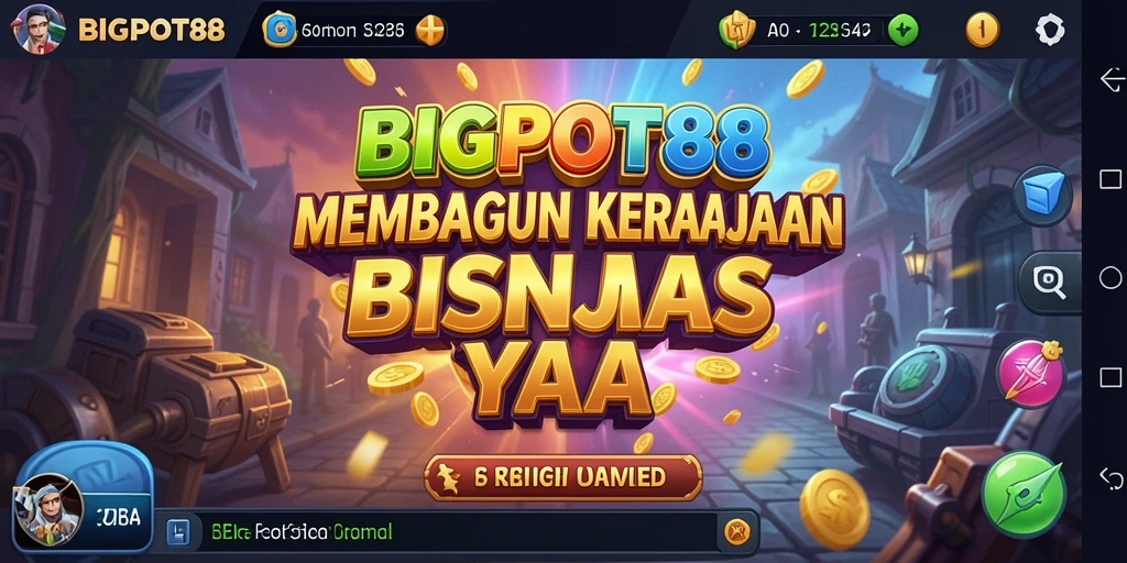 Screenshot gameplay <strong>BIGPOT88</strong> menampilkan momen seru dalam mengelola bisnis Tycoon.