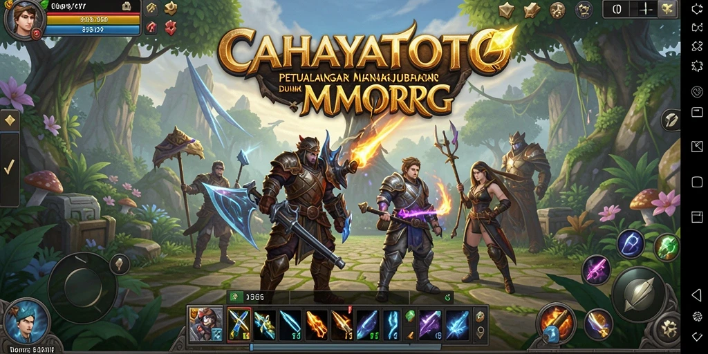 Tampilan gameplay seru dalam petualangan MMORPG CAHAYATOTO.