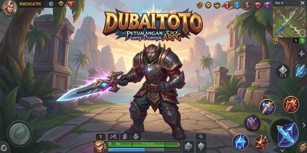 Tampilan menarik gameplay DUBAITOTO dengan pertarungan seru dalam dunia ARPG.