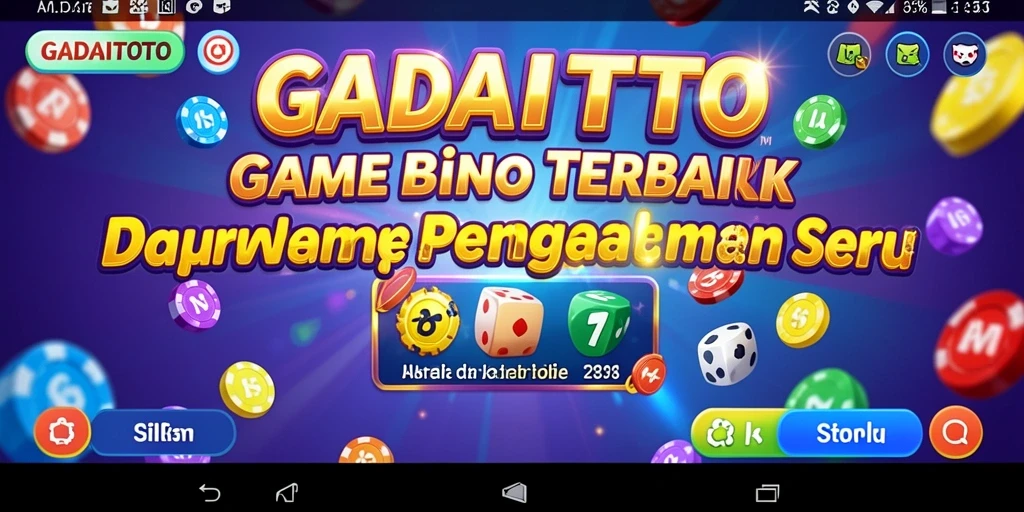 Tampilan menarik dari permainan GADAITOTO Bingo yang seru.