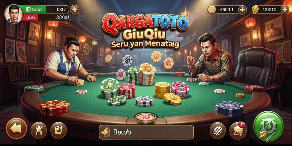 Tampilan menarik HARGATOTO saat bermain QiuQiu yang seru.