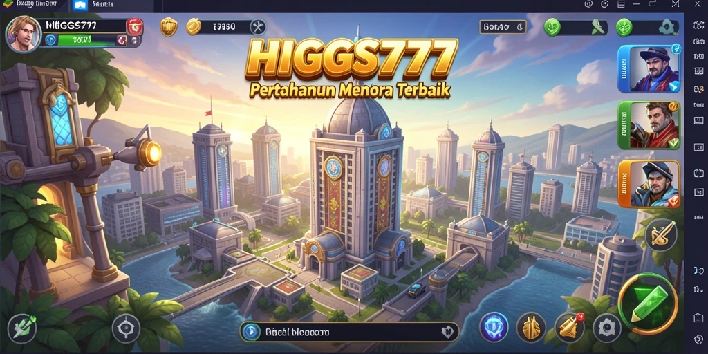 Gameplay seru HIGGS777 dalam menghalau serangan musuh.