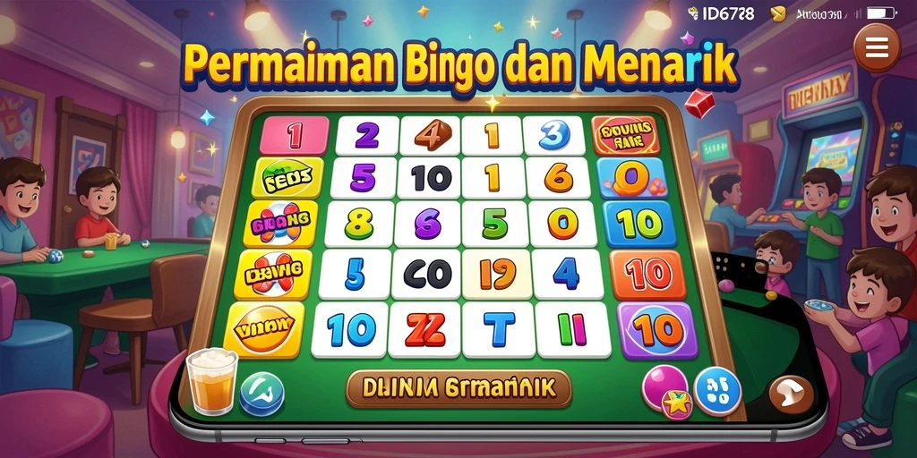 Tangkapan layar gameplay ID678 menunjukkan keseruan bermain Bingo.