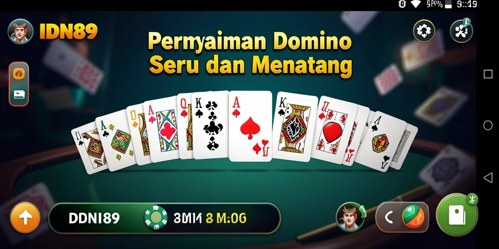 Tampilan menakjubkan dari gameplay Domino IDN89.