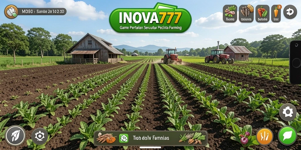 Tampilan screenshot INOVA777 yang menarik menampilkan berbagai tanaman dan hewan yang dirawat.