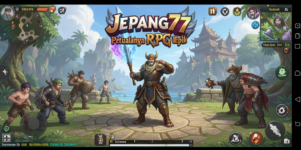 Gameplay mendebarkan dalam JEPANG77 dengan karakter ikonik.