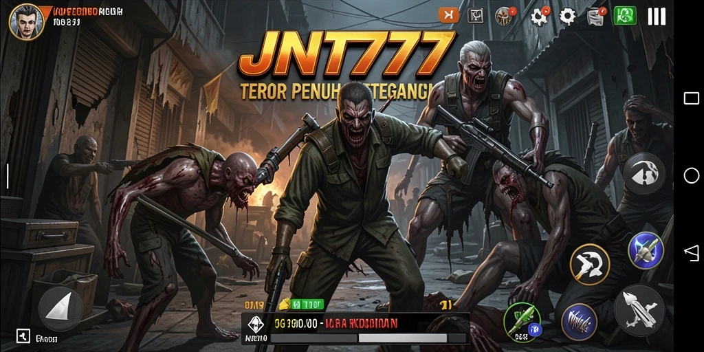 Tangkapan layar menunjukkan momen menegangkan dalam permainan JNT777.