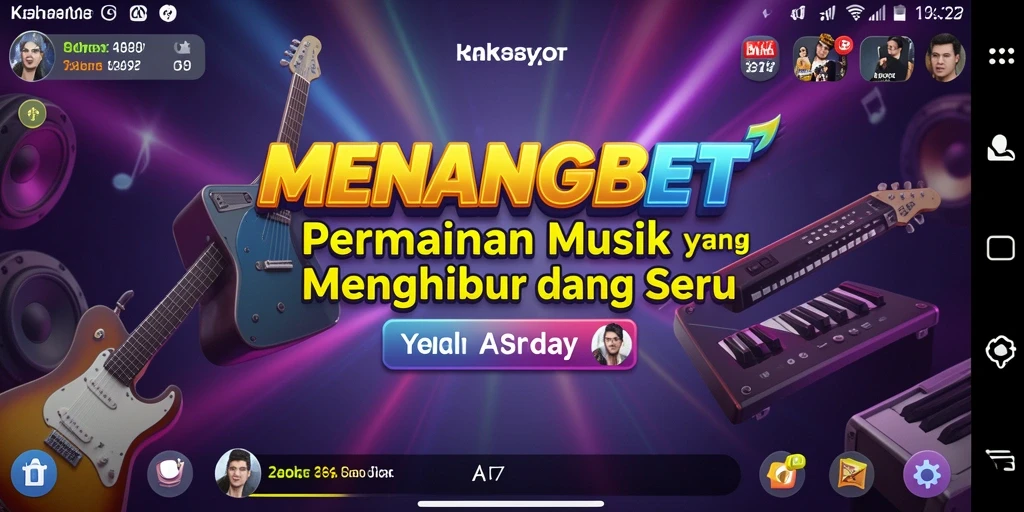 Tampilan gameplay MENANGBET yang mengasyikkan dengan berbagai lagu.