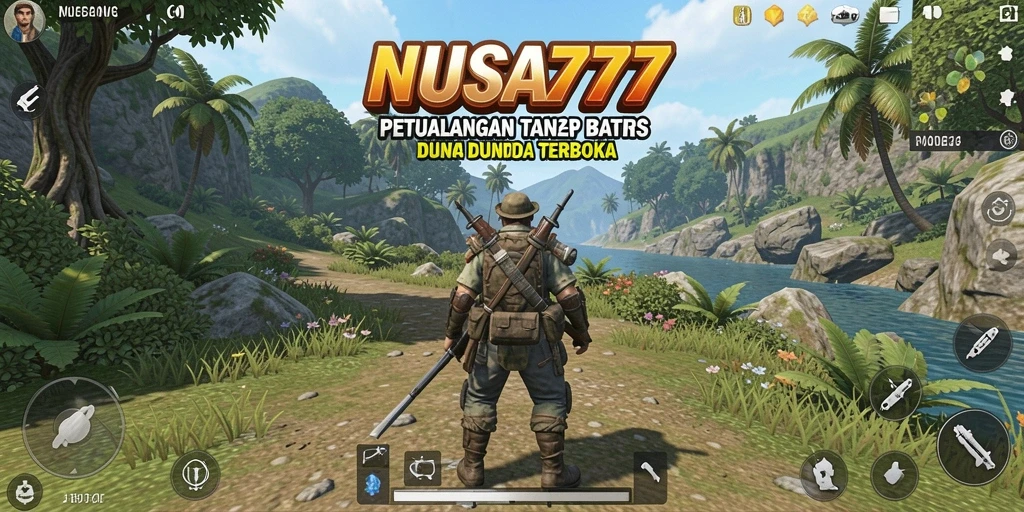 Tampilan gameplay NUSA777 yang menakjubkan dalam dunia terbuka.