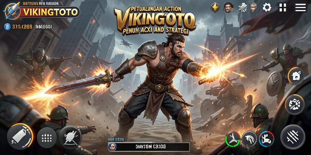 Screenshot gameplay VIKINGTOTO yang menampilkan aksi mendebarkan.
