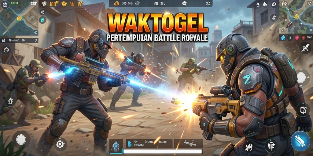 Gameplay seru WAKTOGEL dalam aksi Battle Royale.